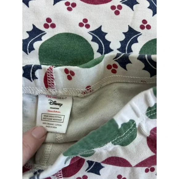 6-7Y Hanna Andersson X Disney Mickey Holiday Pajama Set - Picture 5 of 6